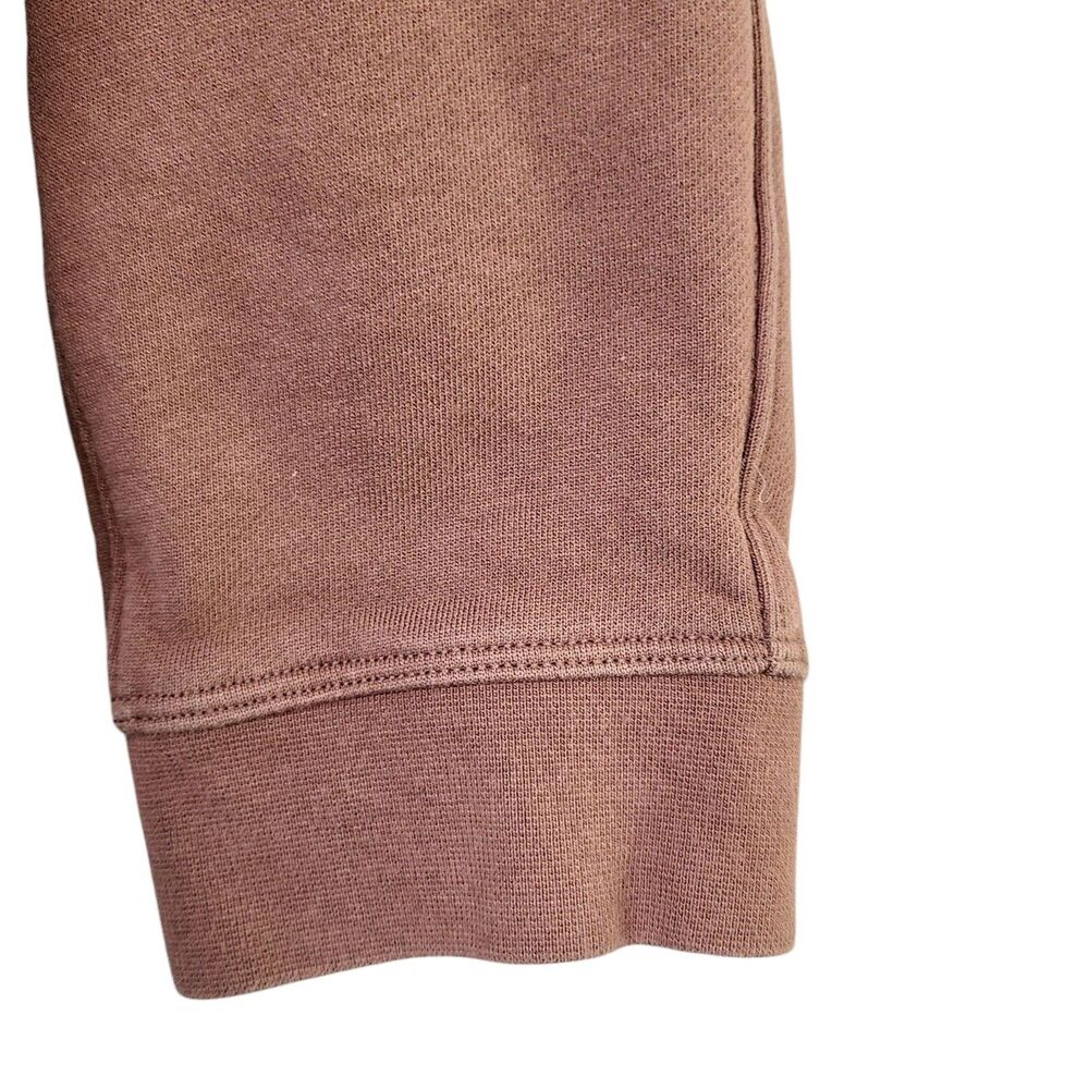 Lululemon Sweatshirt  XL‎ Brown Cinch Waist Zip Pocket Crewneck Pullover - Picture 3 of 11